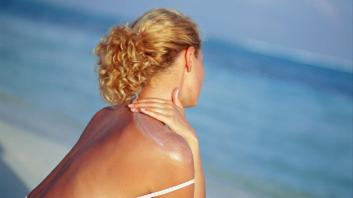 Frau am Strand