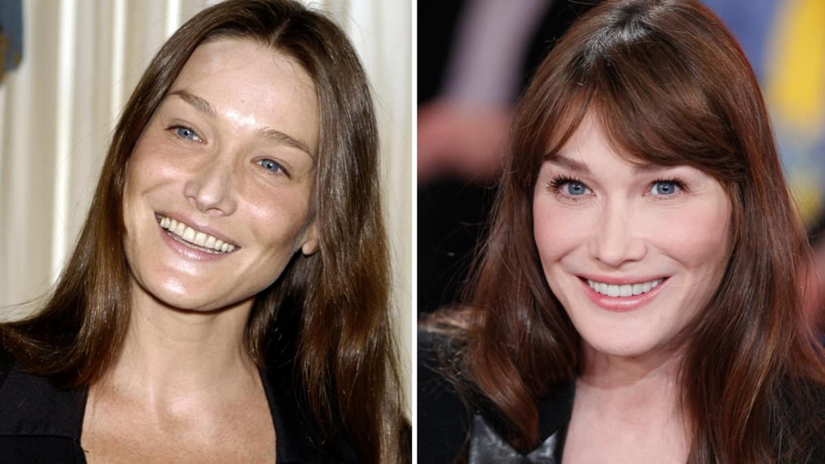 Carla Bruni früher heute