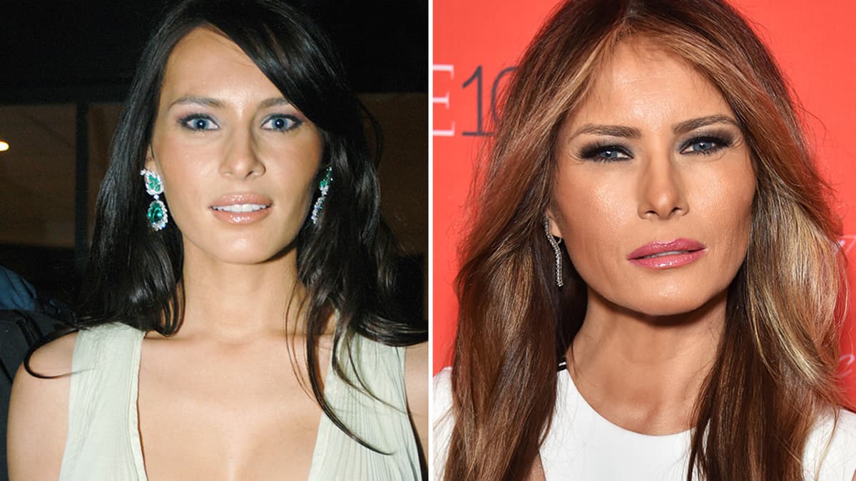 Melania Trump früher heute