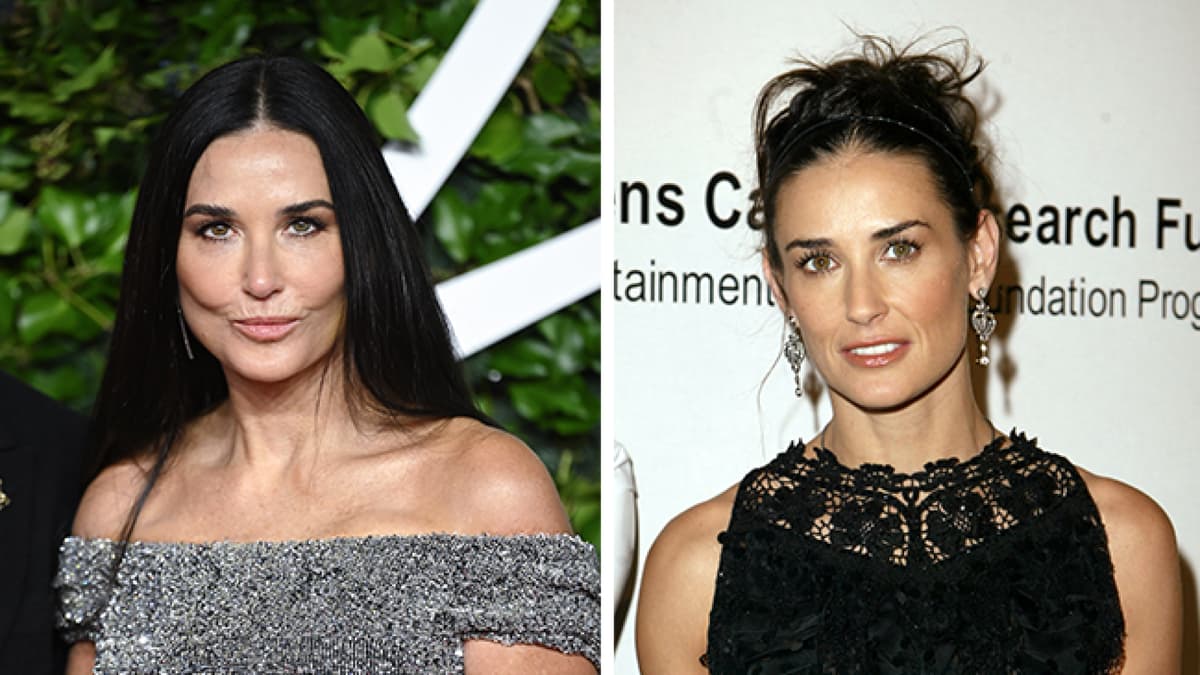 Demi Moore früher und heute