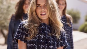 Victoria Swarovski im Tweed Look