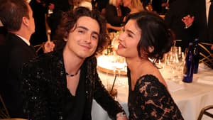 Kylie Jenner und Timothée Chalamet auf den Golden Globes 2024