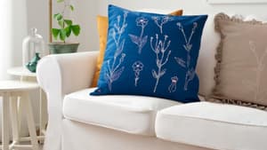 Ikea Kissen ÅKERNEJLIKA blau