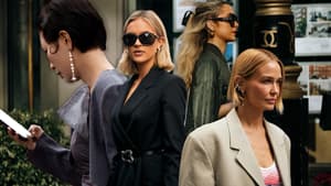 Stylische Frisuren-Ohrring-Looks