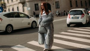 Fake Fur Mantel Streetstyle