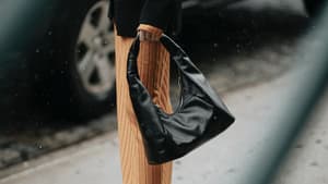Schwarze Hobo Bag