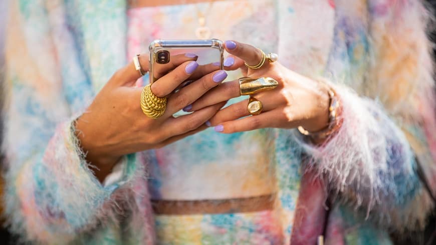 Nagellack in pastell