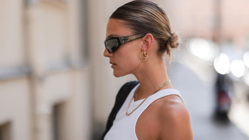 Alessa Winter trägt Sleek Dutt Streetstyle