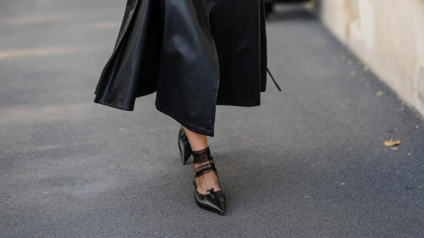 Streetstyle mit spitzen Ballerinas