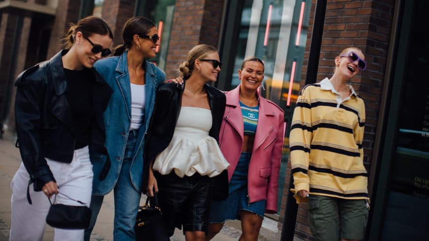 Fünf Frauen auf der Copenhagen Fashion Week