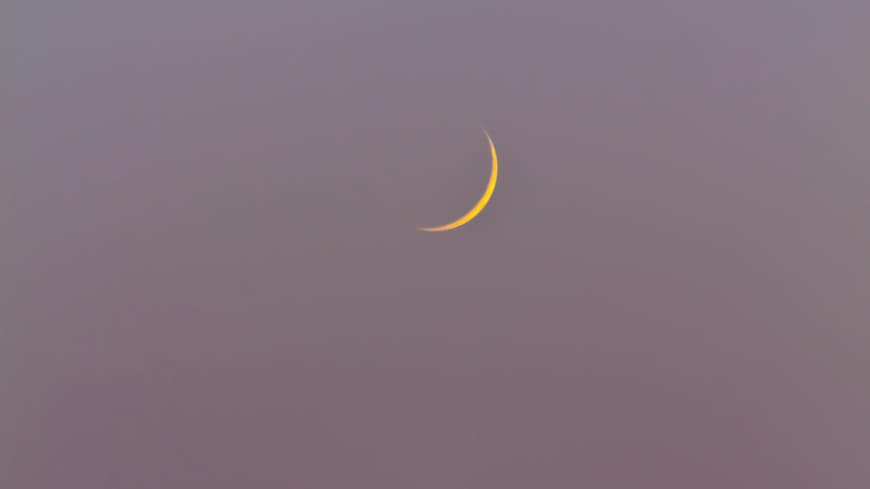 Mond am Himmel