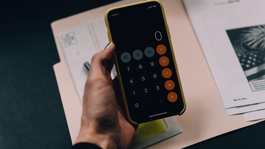 Taschenrechner auf Handy