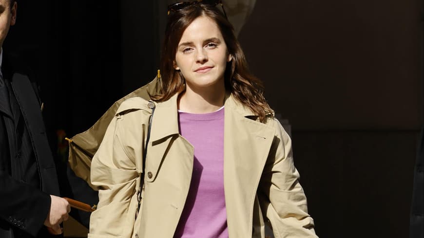 Emma Watsons stylt den angesagtesten Adidas-Sneaker mit diesem Jeans-Trend