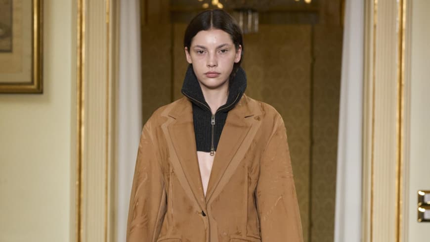 Cognacfarbene Jacke