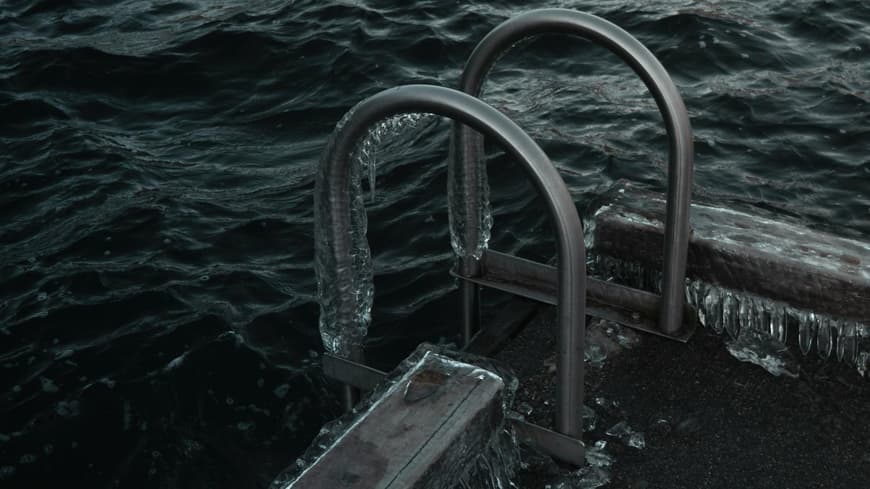 Eiskaltes Wasser