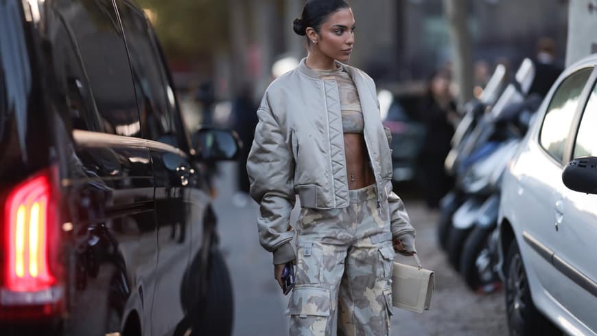 Jessica Aïdi Verratti in Camouflage-Muster 