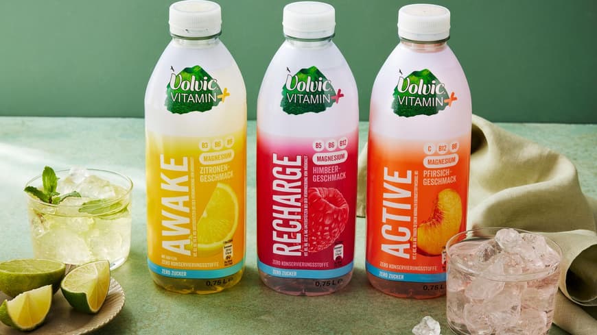 Wasser mit Benefits: Das Volvic Vitamin+ steckt voller Vitamine für unterschiedliche Bedürfnisse sowie Magnesium