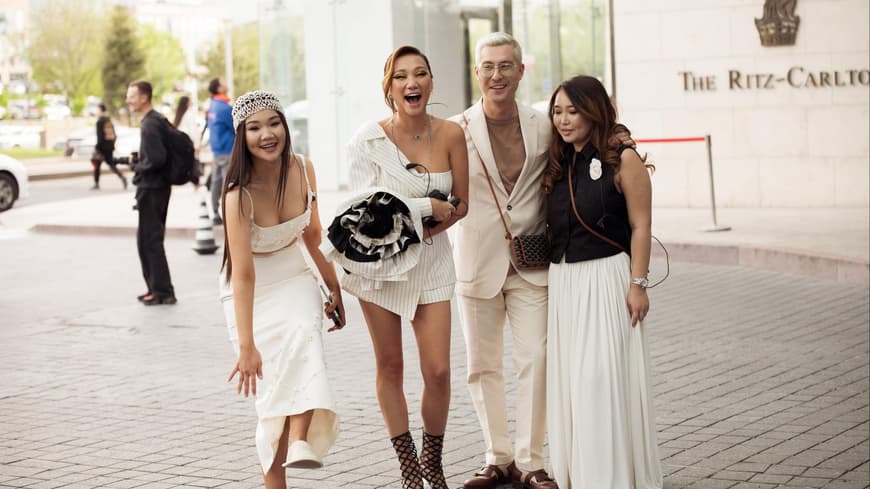 vier stylischer Personen