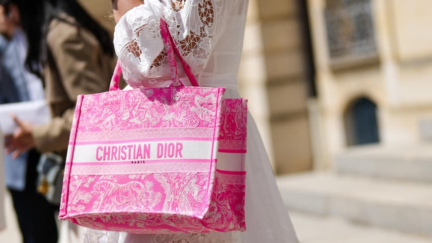 Pinkfarbene Dior Book Tote