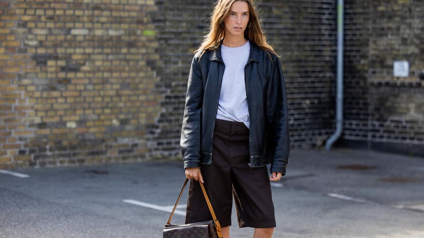 Lederjacke in einem klassischen Look
