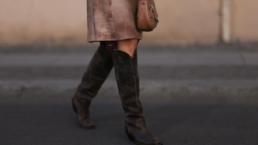 Kniehohe Cowboystiefel 