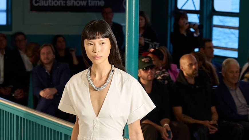 Model bei Tommy Hilfiger Show