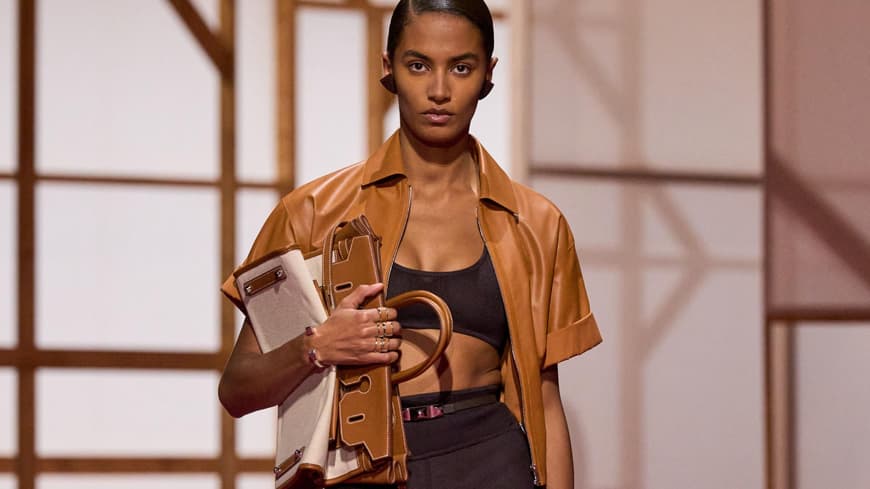 Model bei Hermès