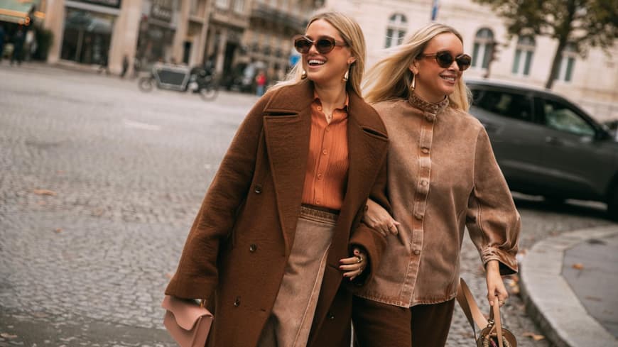 zwei Frauen in stylischen Looks