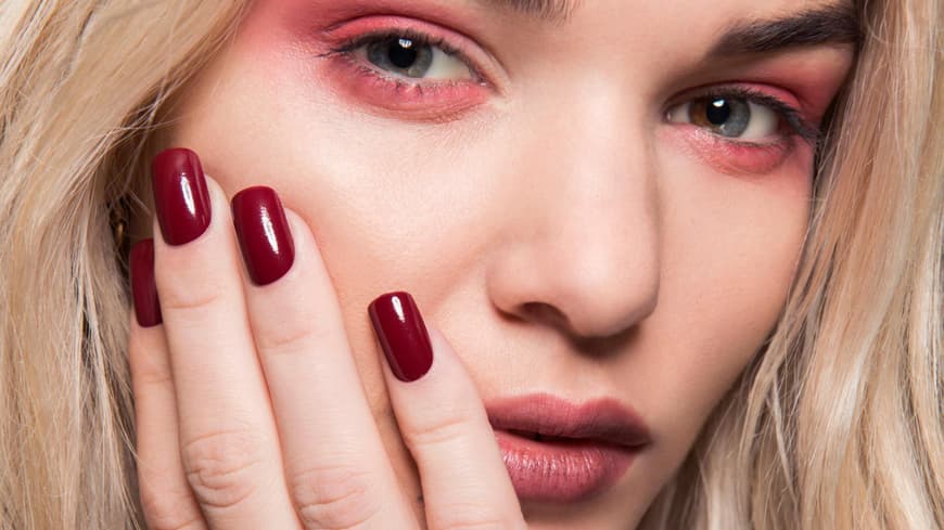 Burgundy Nails