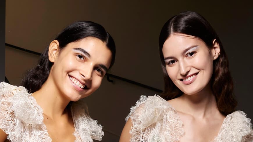 Models mit gesunder Haut