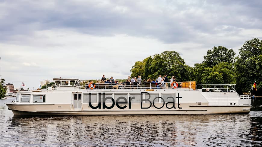 Uber Boat Lady Gaga Konzert