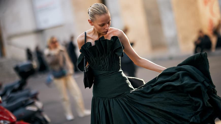 Langes Kleid Streetstyle