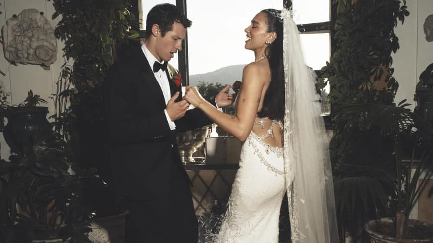 Dua Lipas Chanel-Hochzeitskleid setzt Braut-Trend 2026