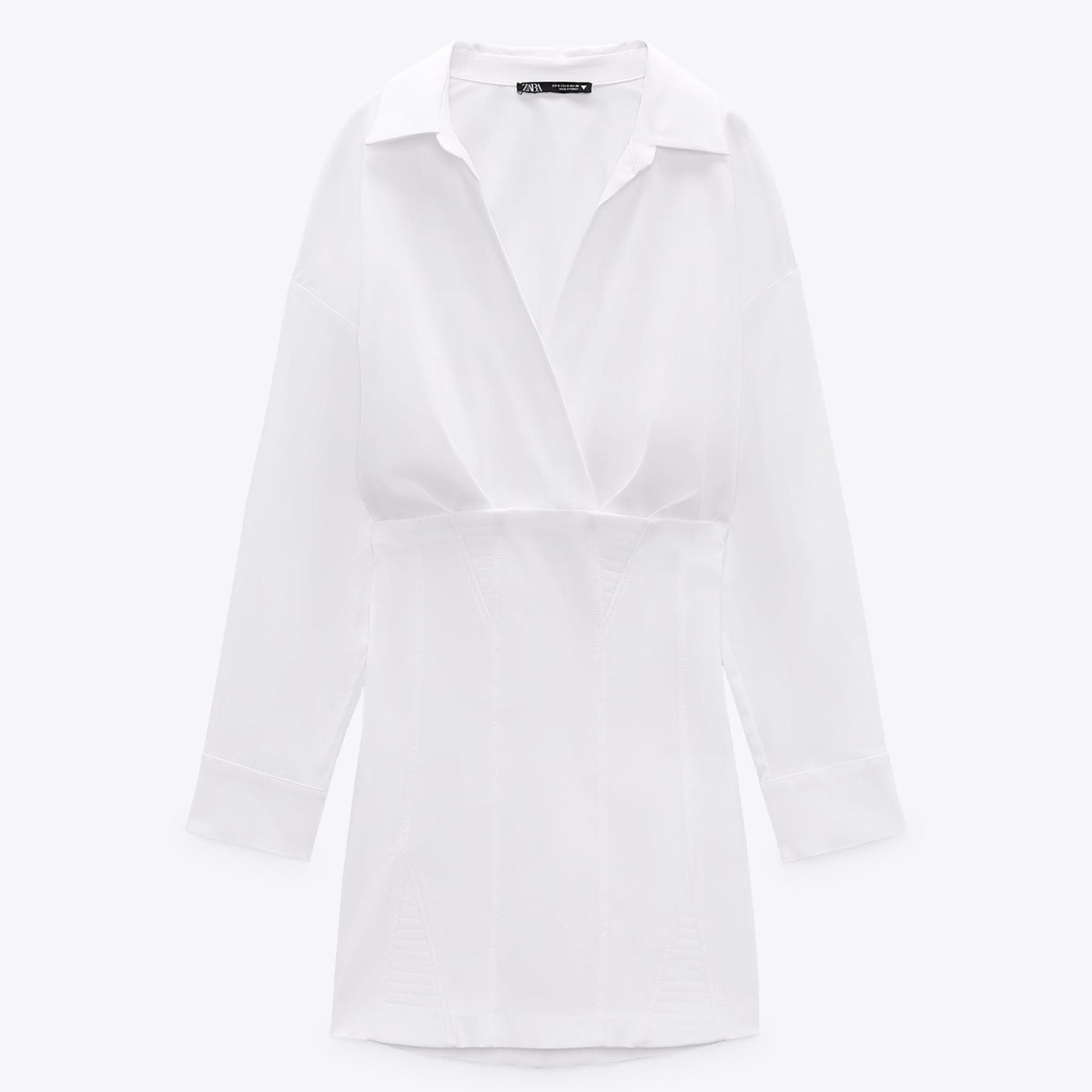 Blusenkleid weiß Zara