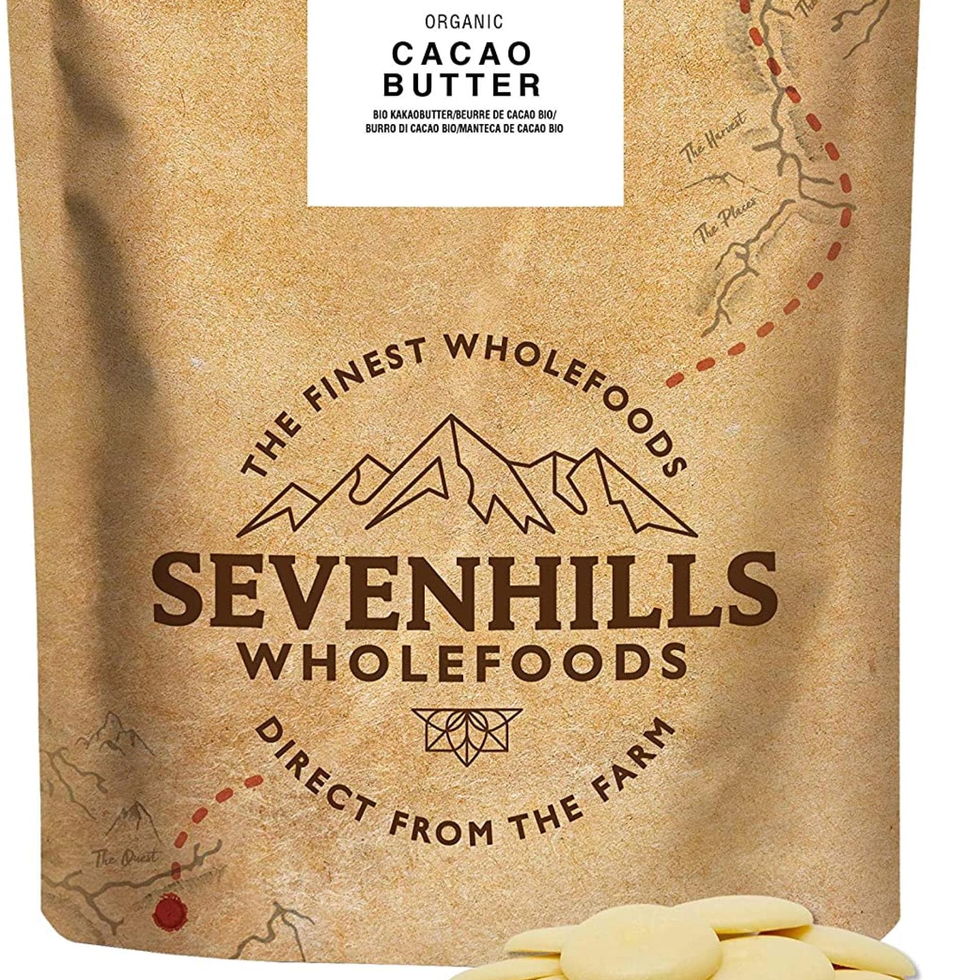 Kakaobutter von Sevenhills Wholefoods
