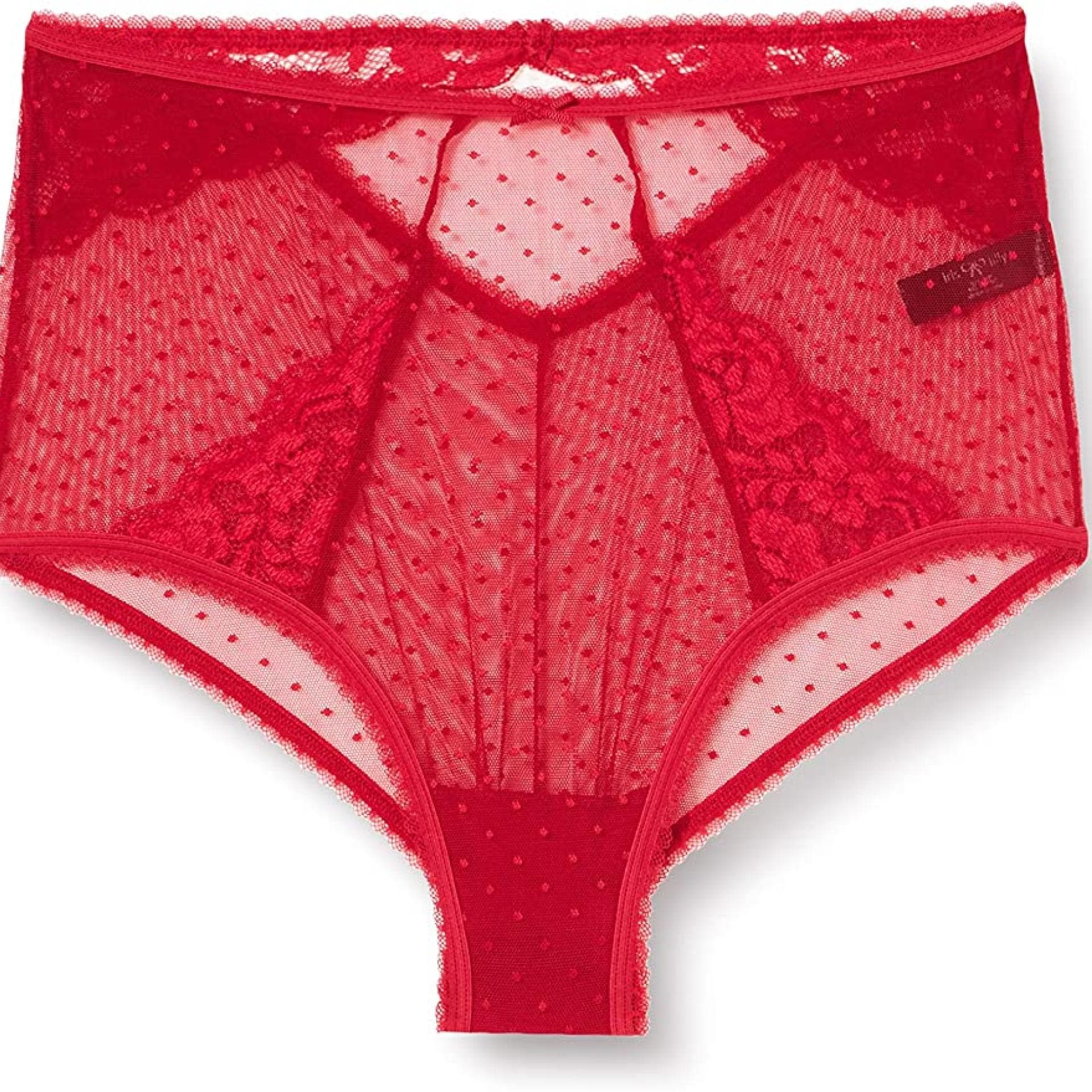 Iris & Lilly Damen Unterhosen aus Netzstoff rot