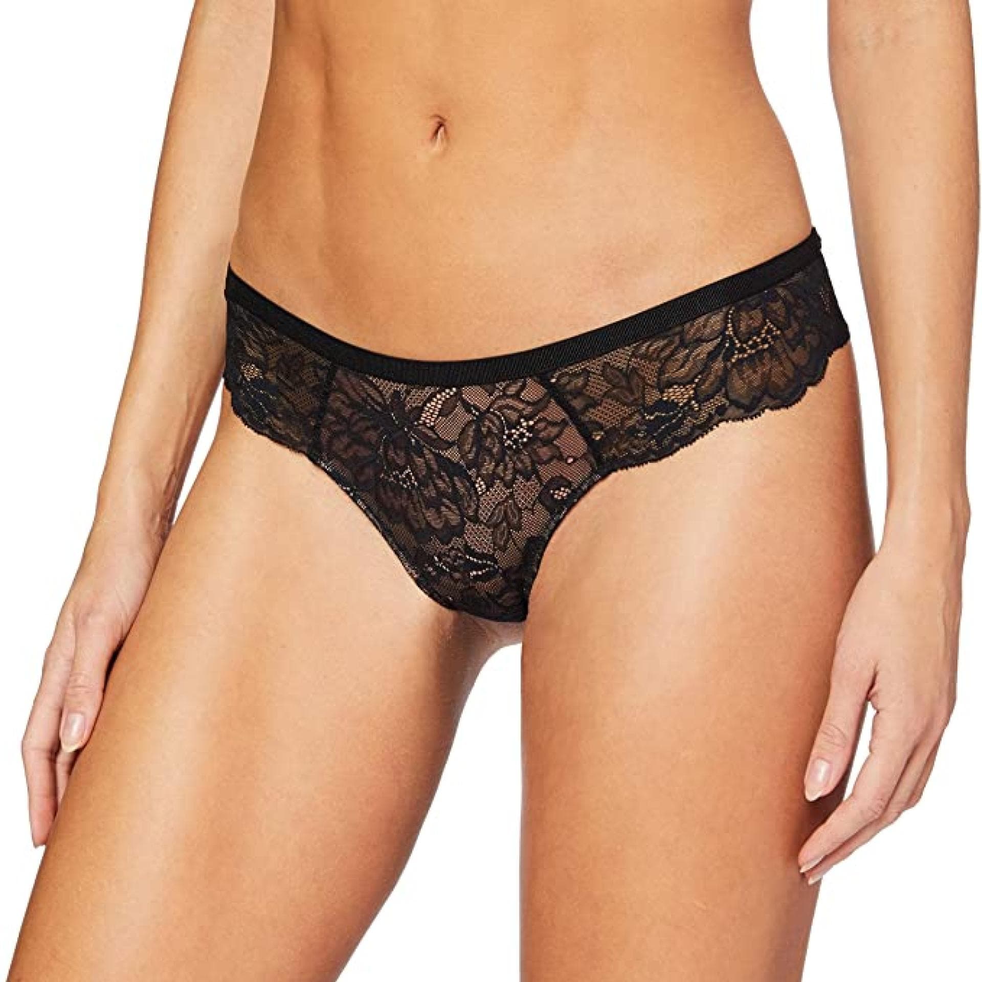 Triumph Amourette Charm Hipster schwarz mit Spitze