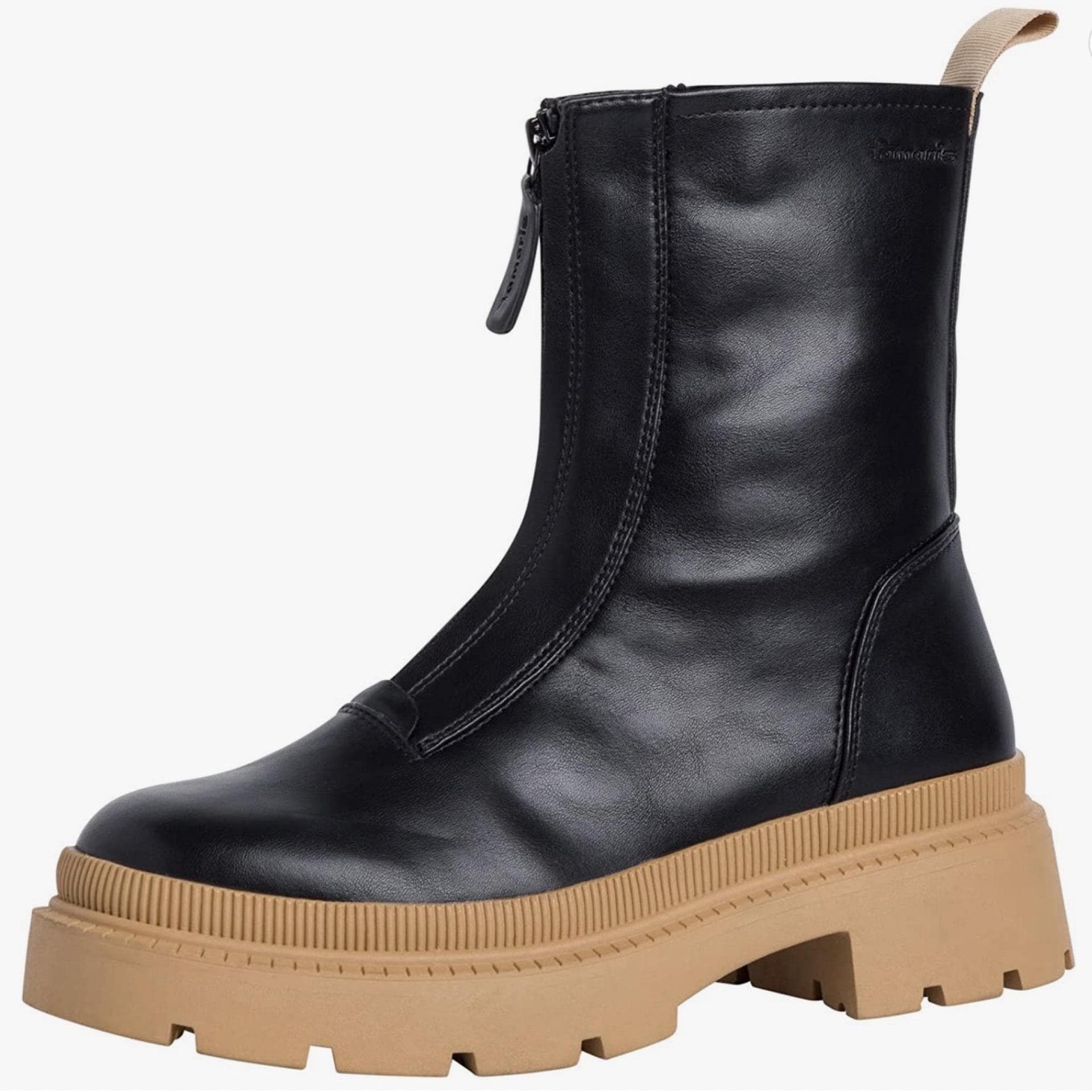 Tamaris Damen Stiefelette schwarz braun