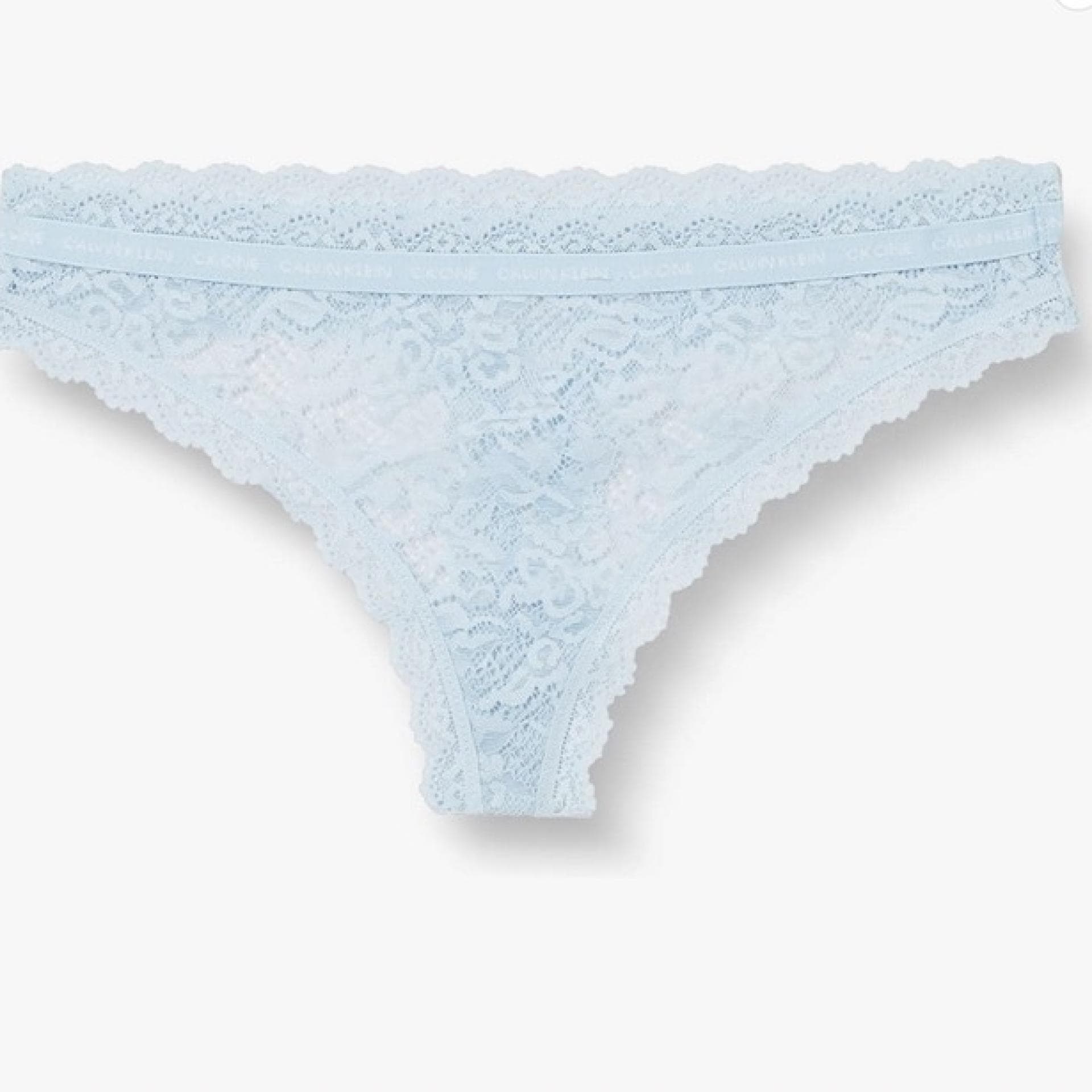 Calvin Klein Damen String Thong mit Stretch und Spitze 