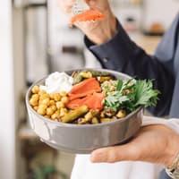 Salat mit Kichererbsen