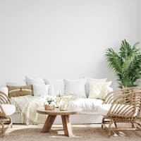 Wohnzimmer mit heller Couch