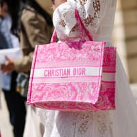 Pinkfarbene Dior Book Tote