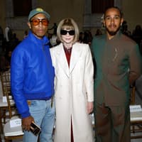 Pharrell Williams, Anna Wintour und Lewis Hamilton