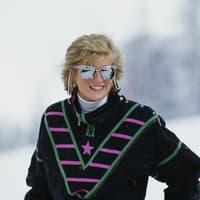 Prinzessin Diana im Ski-Look