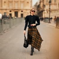 Stiefel zum Rock kombinieren