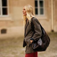 Karierter Co-Ord Streetstyle Karierter Co-Ord Streetstyle