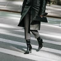 Stiefel Lackleder Streetstyle