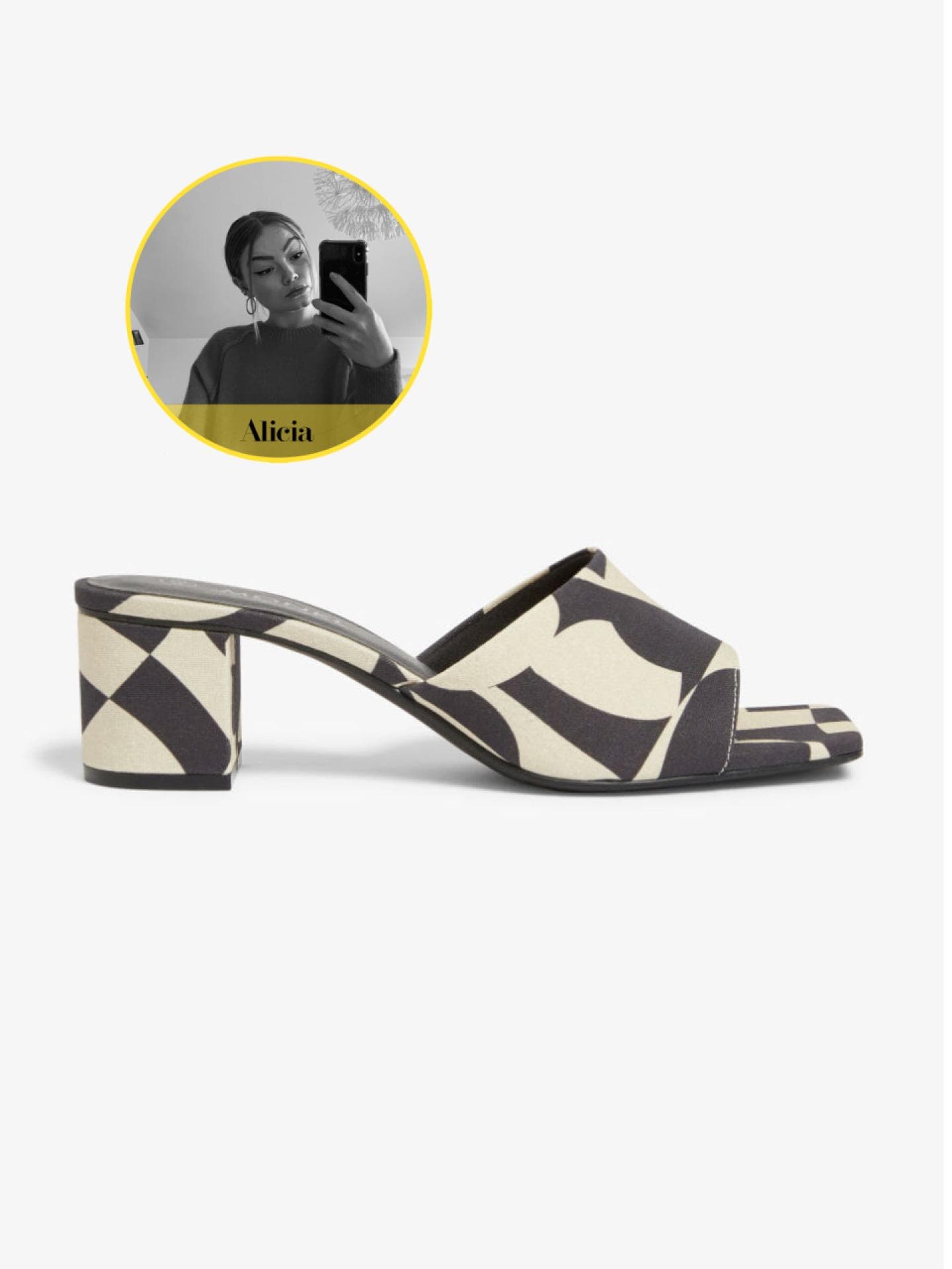 Monki Schuhe schwarz weiß