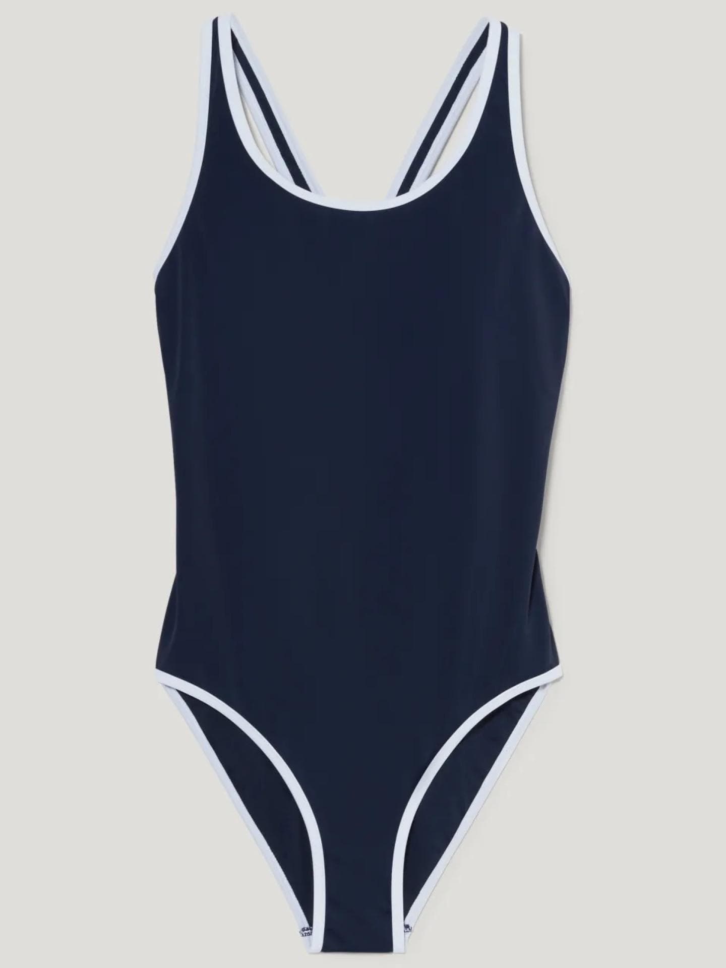 Badeanzug blau C&A