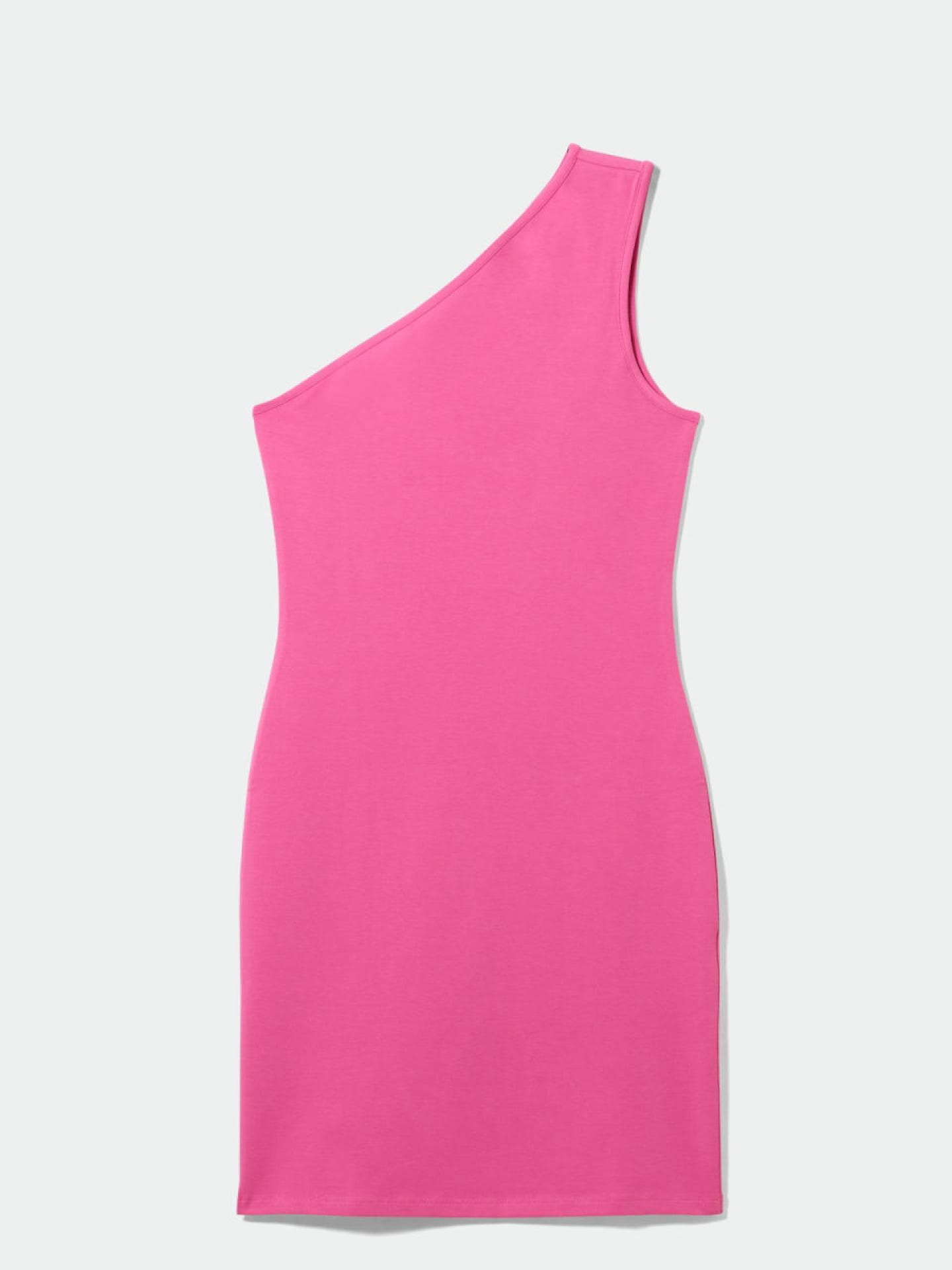 Kleid rosa One Shoulder Weekday
